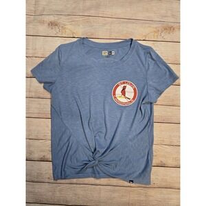 MLB Women's St. Louis Cardinals New Era Knotted Tee  Shirt Large Blue